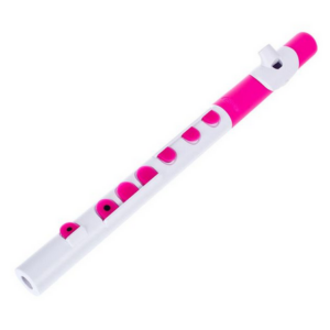 NUVO TOOT 2.0 FLAUTO TRAVERSO PER BAMBINI IN PLASTICA BIANCO/PINK