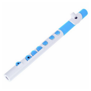 NUVO TOOT 2.0 FLAUTO TRAVERSO PER BAMBINI IN PLASTICA BIANCO /BLU