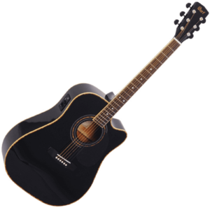 CORT AD880CE BK CHITARRA ACUSTICA DREADNOUGHT ELETTRIFICATA SPALLA MANCANTE NERA AD-880-CE-BK