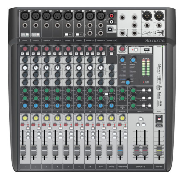 SOUNDCRAFT SIGNATURE 12 MTK MIXER USB MULTITRACCIA CON EFFETTI 12 CANALI SIGNATURE12-MTK