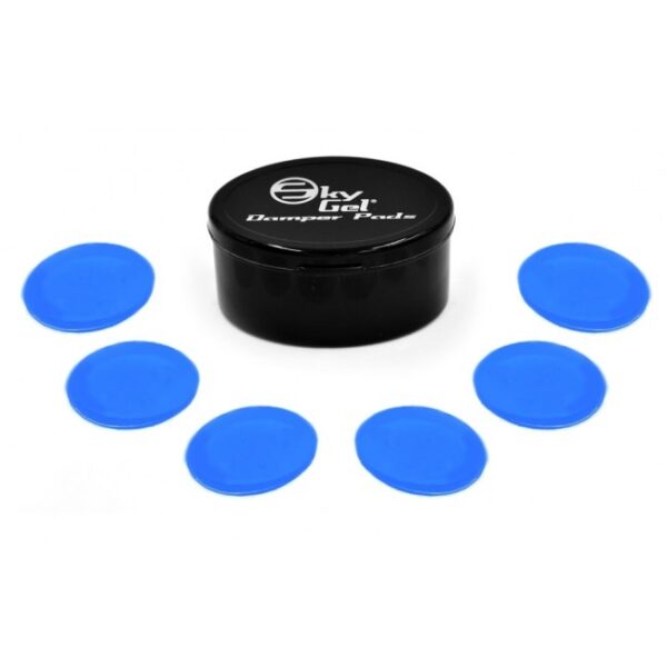 SKYGEL 6X DAMPER PADS CRYSTAL BLUE CONFEZIONE DA 6 SORDINE GEL COLOR BLU