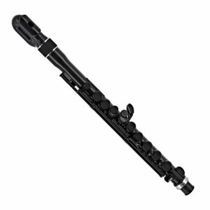 NUVO JFLUTE 2.0 BK  FLAUTO TRAVERSO PER BAMBINI DISCENDENTE AL RE IN PLASTICA NOVITA’ ASSOLUTA