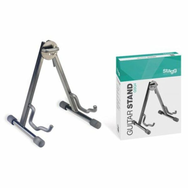 GUITAR STAND GSQ4 SUPPORTO PER CHITARRA ACUSTICA ED ELETTRICA STRUTTURA ROBUSTA E STABILE