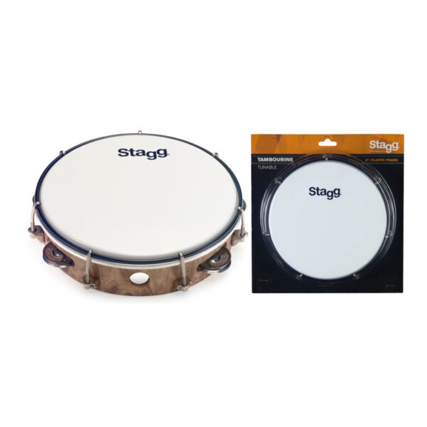 STAGG TAB-108P/WD TAMBURELLO IN PLASTICA 8" REGOLABILE