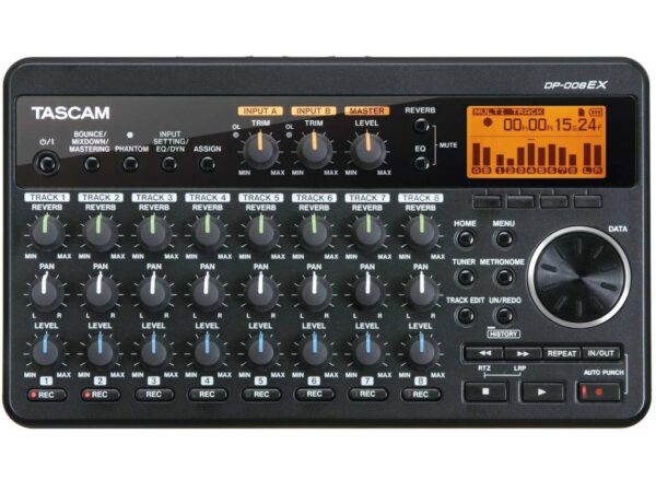 TASCAM DP008 EX REGISTRATORE DIGITALE 8 TRACCE CON MICROFONI INTEGRATI SU MEMORIA SD