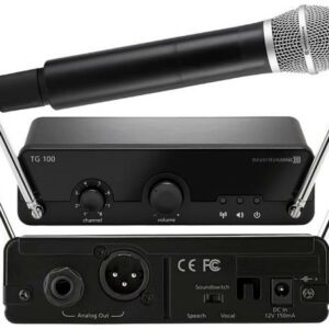 BEYERDYNAMIC TG100G – SET RADIOMICROFONO MICROFONO WIRELESS CON PALMARE A MANO DIVERSITY 8 CANALI
