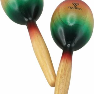 TYCOON TMW-S COPPIA MARACAS OVALI IN LEGNO MULTICOLORE