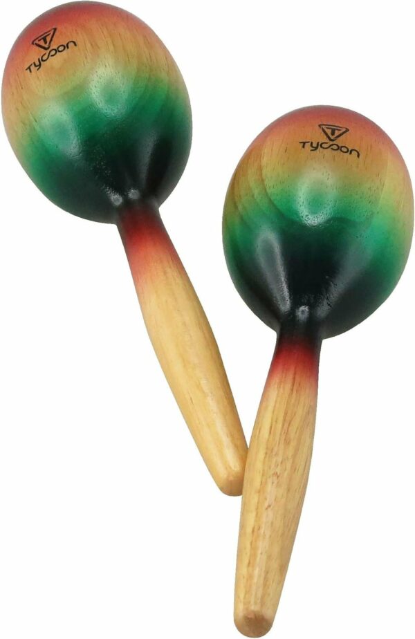TYCOON TMW-S COPPIA MARACAS OVALI IN LEGNO MULTICOLORE