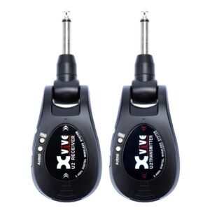 XVIVE U2 BLACK KIT TRASMETTITORE E RICEVITORE WIRELESS PER CHITARRA E BASSO