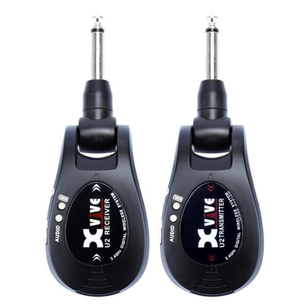 XVIVE U2 BLACK KIT TRASMETTITORE E RICEVITORE WIRELESS PER CHITARRA E BASSO