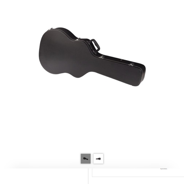 ROCKBAG RC 10618 BCT/SB CASE CUSTODIA NERA RIGIDA SAGOMATA PER CHITARRA CLASSICA
