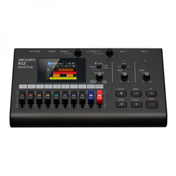 ZOOM R12 REGISTRATORE DIGITALE 8 TRACCE CON TOUCH SCREEN, SINTETIZZATORE E DRUM MACHINE