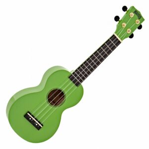 MAHALO MR1 RAINBOW UKULELE SOPRANO CON BORSA COLORE VERDE
