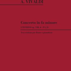 ANTONIO VIVALDI CONCERTO IN FA MINORE OP. VIII ,4 F 1, 25 PER OBOE E PIANOFORTR LIBRO METODO EDIZION