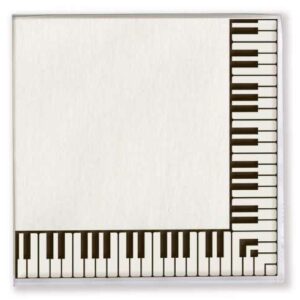VIENNA WORLD K0266 GADGET DA REGALO TOVAGLIOLI DI CARTA SET DA 20PZ CON TASTIERA PIANOFORTE