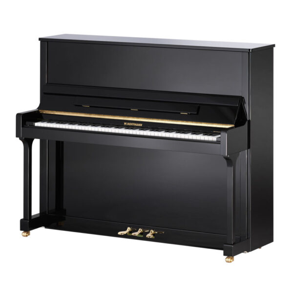W. HOFFMANN BY BECHSTEIN TRADITION T128 PIANO PIANOFORTE ACUSTICO VERTICALE NERO LUCIDO 128 CM T-128