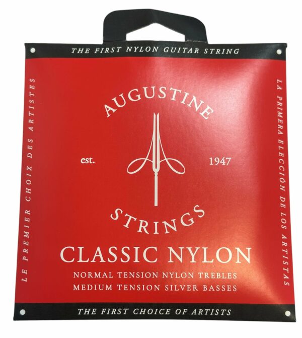 AUGUSTINE RED MUTA DI CORDE PER CHITARRA CLASSICA TENSIONE NORMALE NORMAL TENSION
