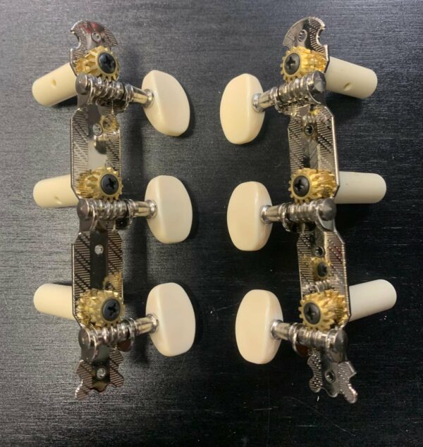 MAXTONE MHN10 C101710 SET MECCANICHE PER CHITARRA CLASSICA MACCANICA ARGENTATA