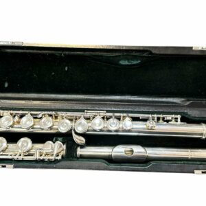 PEARL FLUTE ELEGANTE JAPAN FLAUTO TRAVERSO CON TESTATA E CORPO IN ARGENTO OCCASIONE USATO IN GARANZI