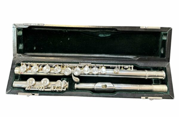 PEARL FLUTE ELEGANTE JAPAN FLAUTO TRAVERSO CON TESTATA E CORPO IN ARGENTO OCCASIONE USATO IN GARANZI