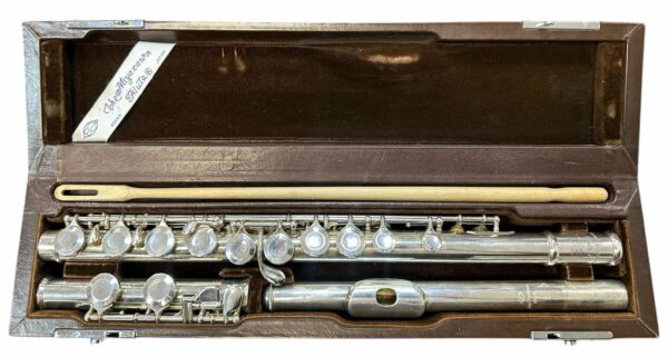 MIYAZAWA MS95S FLAUTO TRAVERSO CON TESTATA IN ARGENTO IN ARGENTO OCCASIONE USATO IN GARANZIA