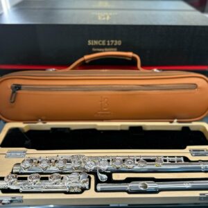 BERNHARD HAMMIG FLAUTO TRAVERSO CON TESTATA IN  ARGENTO B3278