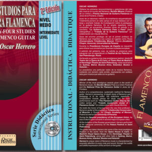 FLAMENCO OSCAR HERRERO INTERMEDIATE LEVEL LIBRO + CD 24 ESTUDIOS PARA GUITARRA FLAMENCA