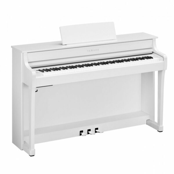 YAMAHA CLP-835-WH PIANOFORTE VERTICALE DIGITALE 88 TASTI PESATI WHITE CLP835WH BIANCO