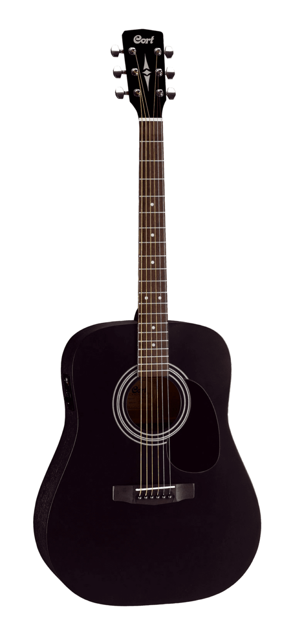 CORT AD810E BKS CHITARRA ACUSTICA ELETTRIFICATA BLACK NERA SATINATA  CON CUSTODIA AD-810E-BKS