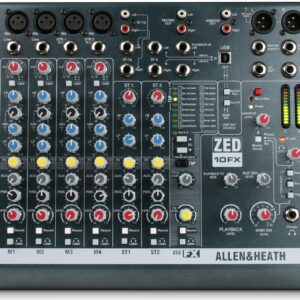 ALLEN & HEATH ZED-10-FX MIXER 10 CANALI CON EFFETTI ZED10FX