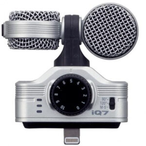 ZOOM IQ7 MICROFONO MID-SIDE STEREO CON CONNETTORE LIGHTNING  PER REGISTRARE CON IPHONE O IPAD IQ-7