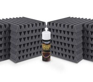 UNIVERSAL ACOUSTICS SOLAR SYSTEM PLUTO 1 KIT 24 PANNELLI TRATTAMENTO ACUSTICO GRIGI 30 x 30