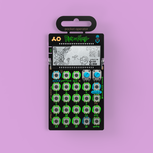 TEENAGE ENGINEERING PO-137 RICK & MORTY SINTETIZZATORE VOCALE A BATTERIE CON MICROFONO INTEGRATO