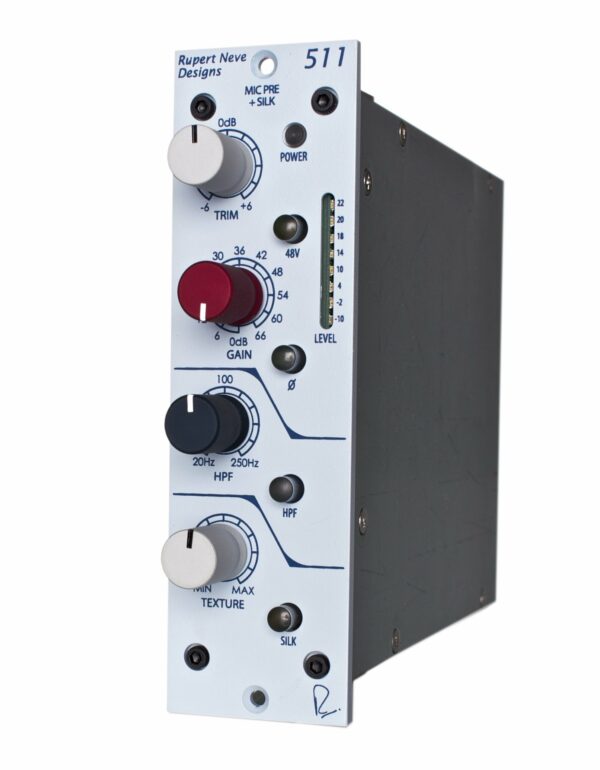 RUPERT NEVE DESIGNS 511 MIC PRE CON SWEPT HPF, VARIABLE SILK MODULO SERIE PORTICO PER SYSTEM 500