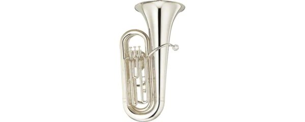 YAMAHA YBB105S TUBA IN SIB 3 PISTONI FORMATO 3/4 FINITURA ARGENTATA