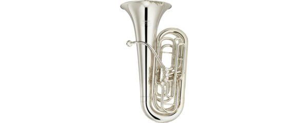YAMAHA YCB621S BASSO TUBA IN DO 4 PISTONI ARGENTATO
