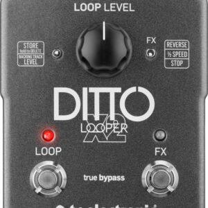 TC ELECTRONIC DITTO X2 LOOPER EFFETTO STEREO A PEDALE LOOP FX REVERSE