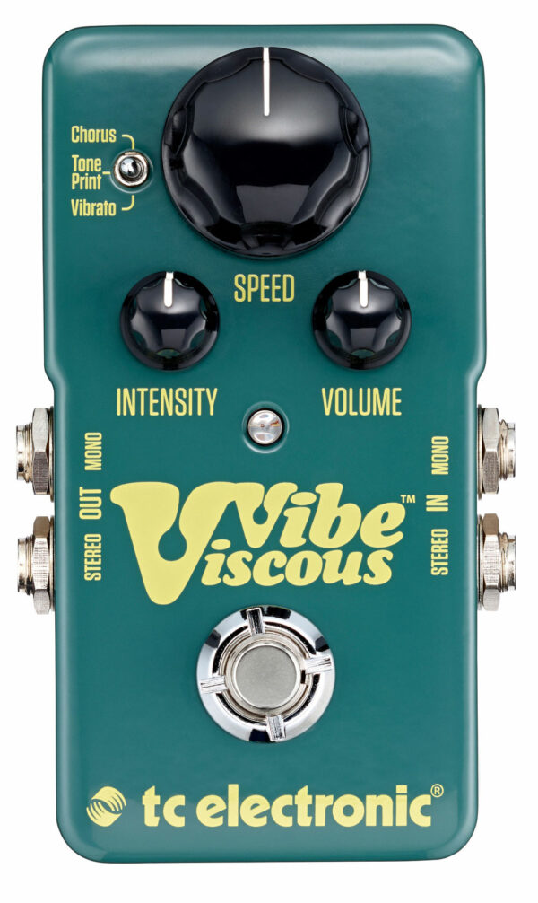 TC ELECTRONIC VISCOUS VIBE PHASER EFFETTO A PEDALE PER CHITARRA