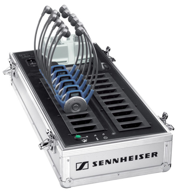 SENNHEISER EZL 2020 20L VALIGIA PER IL TRASPORTO E LA RICARICA DI 20 HDE - EK+ 2 SK