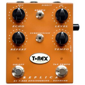 T-REX REPLICA DELAY EMULAZIONE ANALOGICO SUONO CALDO TAP TEMPO PEDALE PER CHITARRA