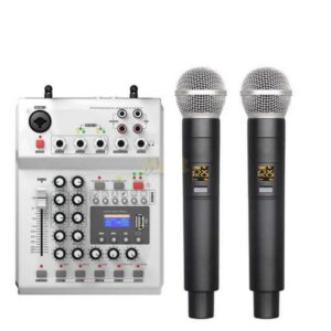 MIXER AUDIO DESIGN PAMX2.12/2UHF CON 2 RADIO MICROFONI