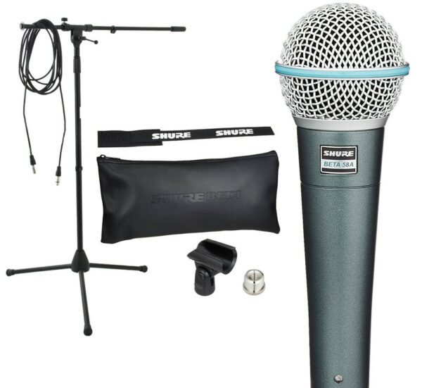 MICROFONO SHURE BETA 58 CAVO E ASTA BUNDLE