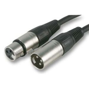 CAVO MICROFONICO XLR MASCHIO – XLR FEMMI NA LUNGHEZZA 1M MEZZ100