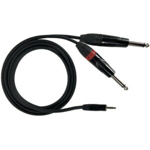 CAVI AUDIO JACK STEREO 3,5MM – 2 X JACK MONO 6,3MM