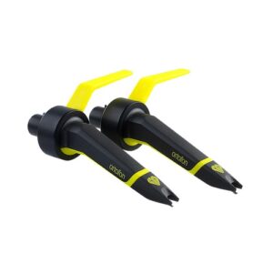 ORTOFON CONCORDE CLUB MKII TWIN COPPIA DI SHELL CON TESTINE E PUNTINE ELLITTICHE PER DJ