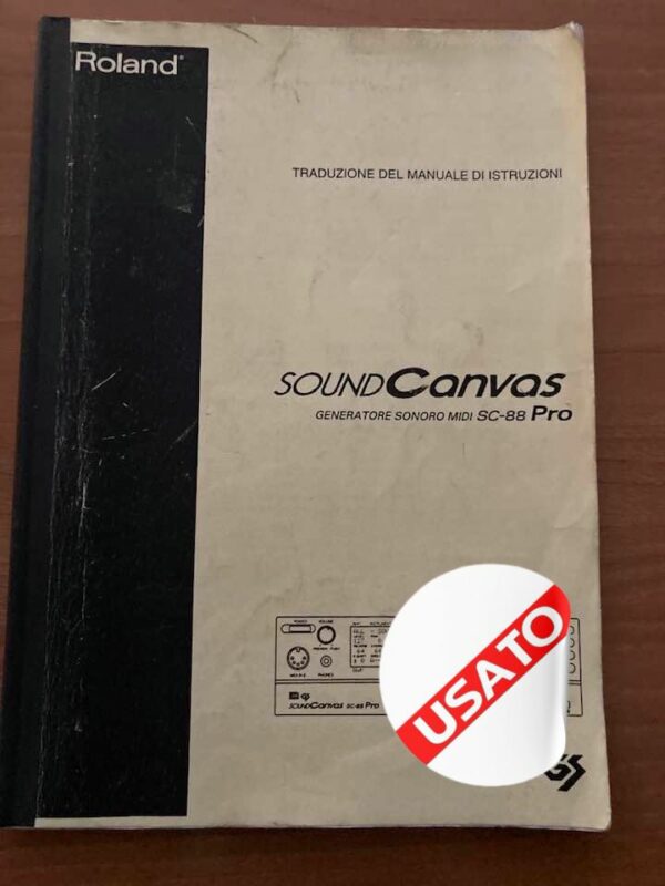 MANUALE D&apos;USO SOUND CANVANS SC-88 PRO ROLAND