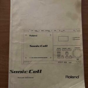MANUALE D&apos;USO ROLAND SONIC CELL