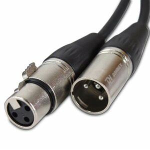 CAVO MICROF.SERIE IRON 0,30m XLR3FX/XLR3MX NERO