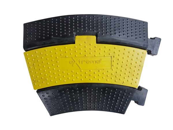 EXTREME CC2230 PRO PEDANA PASSACAVO CARRABILE CURVA DA 30° 2 CANALI DA 30mm CARICO 20 TONNELLATE LARGA 50mm