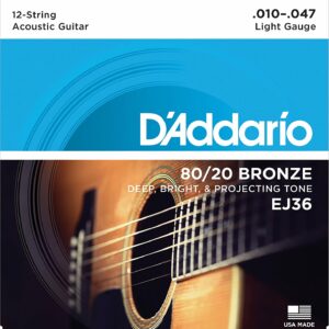 MUTA CHITARRA ACUSTICA D&apos;ADDARIO EJ36